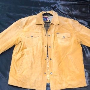 Phat Farm suede camel jacket and pants